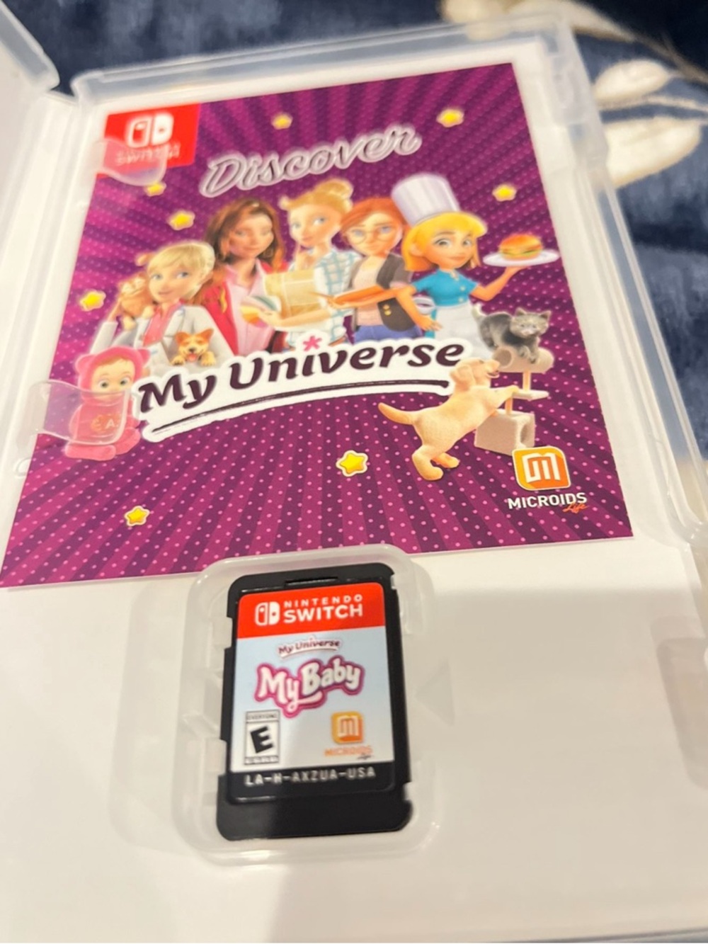 Nintendo My Baby Kids Game - Pink and Purple Nursery Art - Picture 2 of 2